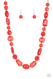 Paparazzi Accessories Here Today, GONDOLA Tomorrow Necklace - Red