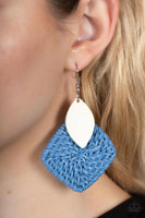 Paparazzi Accessories Sabbatical WEAVE Earrings - Blue