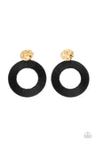 Paparazzi Accessories Strategically Sassy Earrings - Black