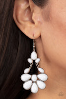 Paparazzi Accessories Colorfully Canopy earrings - White