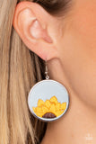 Paparazzi Accessories Sun-Kissed Sunflowers Earrings - Blue