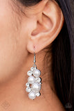 Paparazzi Accessories Fond of Baubles Earrings - White