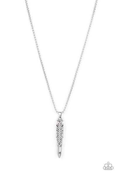 Paparazzi Accessories Mysterious Marksman Necklace - Silver