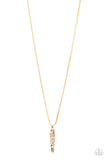 Paparazzi Accessories Mysterious Marksman Necklace - Gold