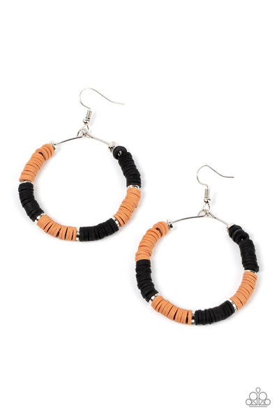 Paparazzi Accessories Skillfully Stacked Earrings - Black