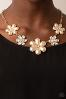 Paparazzi Accessories Fiercely Flowering Necklace - Gold