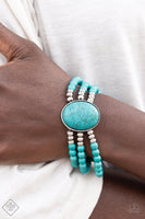 Paparazzi Accessories Simply Santa Fe Complete Trend (May 2022) - Turquoise