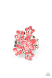 Paparazzi Accessories Boastful Blooms Ring - Red
