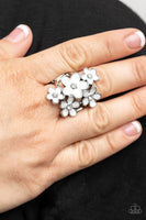 Paparazzi Accessories Boastful Blooms Ring - White