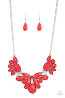Paparazzi Accessories A Passing FAN-cy Necklace - Red