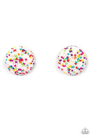 Paparazzi Accessories Kaleidoscope Sky Earrings - White