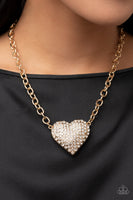 Paparazzi Accessories Heartbreakingly Blingy Necklace - Gold