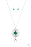 Paparazzi Accessories Celestial Compass Necklace (Lanyard) - Green