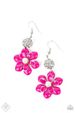 Paparazzi Accessories Bewitching Botany Earrings - Pink