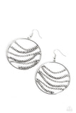 Paparazzi Accessories Fighting Fortune Earrings - White
