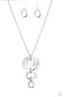 Paparazzi Accessories Tranquil Trickle Necklace - Silver