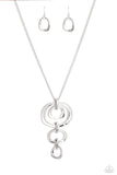 Paparazzi Accessories Tranquil Trickle Necklace - Silver