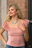 Paparazzi Accessories Simply Santa Fe Complete Set Fashion Fix (Mar 2023) - Turquoise
