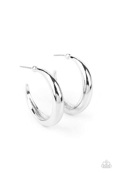 Paparazzi Accessories Lay It On Thick Earrings - Silver