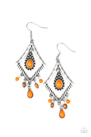 Paparazzi Accessories Southern Sunsets Earrings - Orange