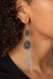 Paparazzi Accessories Medallion Mecca Earrings - Silver