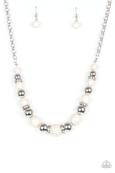 Paparazzi Accessories The Ruling Class Necklace - White