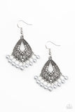 Paparazzi Accessories Gracefully Gatsby Earrings - Silver