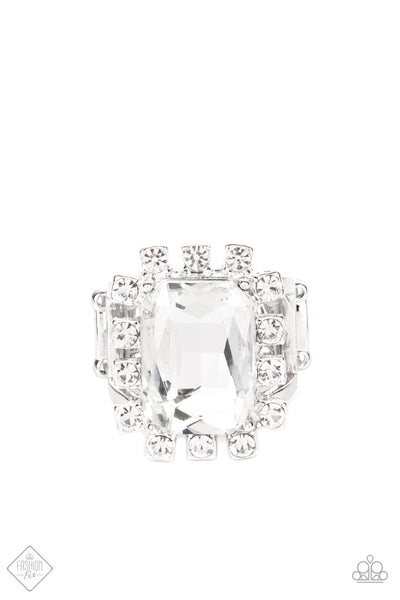 Paparazzi Accessories Galactic Glamour Ring - White