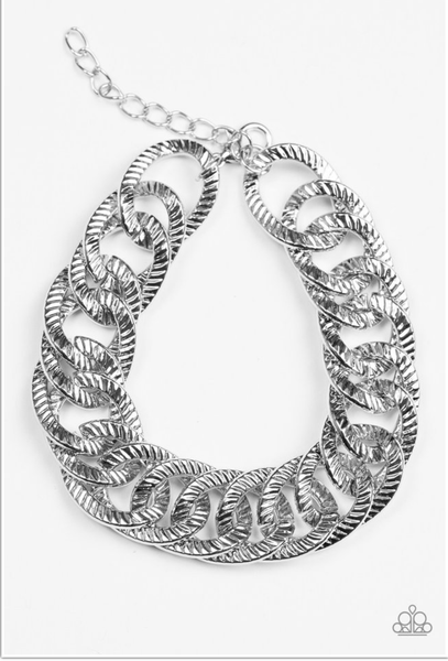 Paparazzi Accessories Bronx Bravado Bracelet - Silver