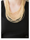 Paparazzi Accessories Streaming Starlight Seed Bead Necklace - Gold