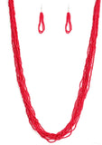 Paparazzi Accessories Congo Colada Necklace - Red