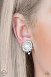 Paparazzi Accessories Definitely Dapper (Clip-On) Earrings - White